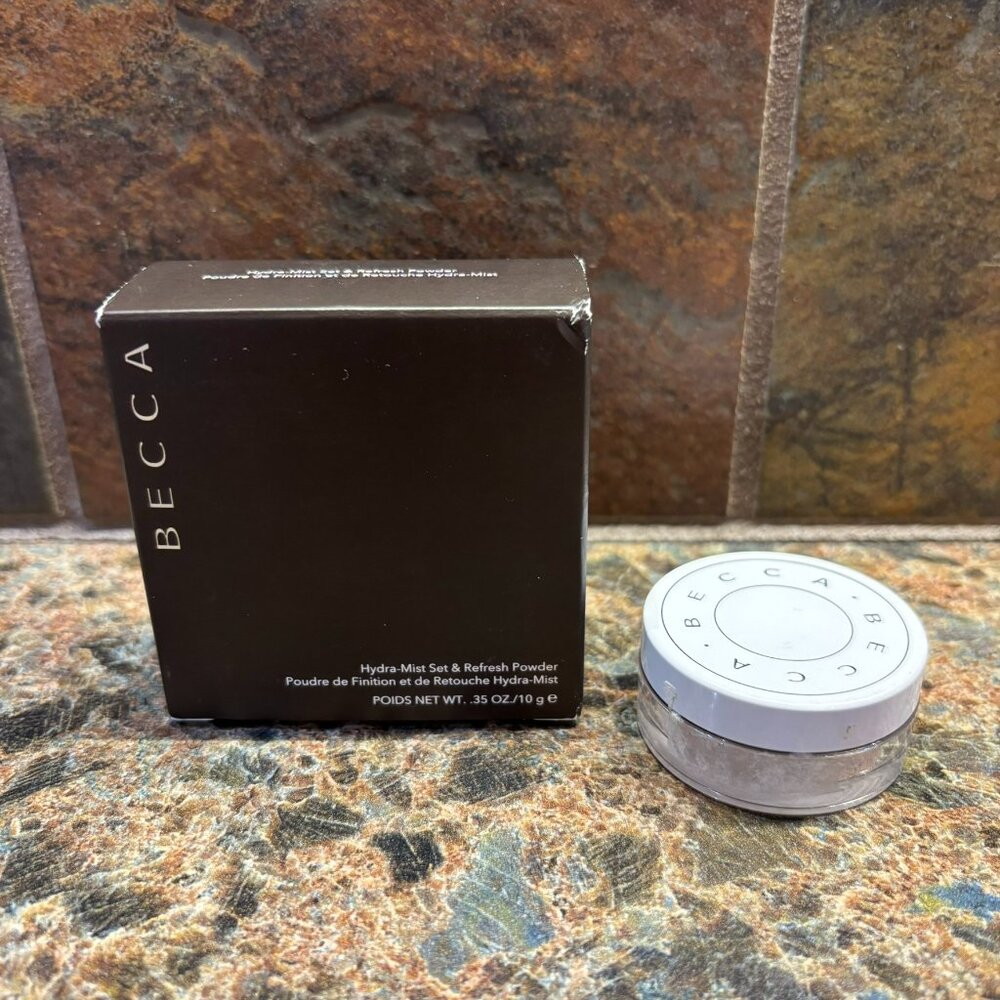 New Becca Hydra-Mist Set & Refresh Powder 2 Piece Set Full and Travel Size